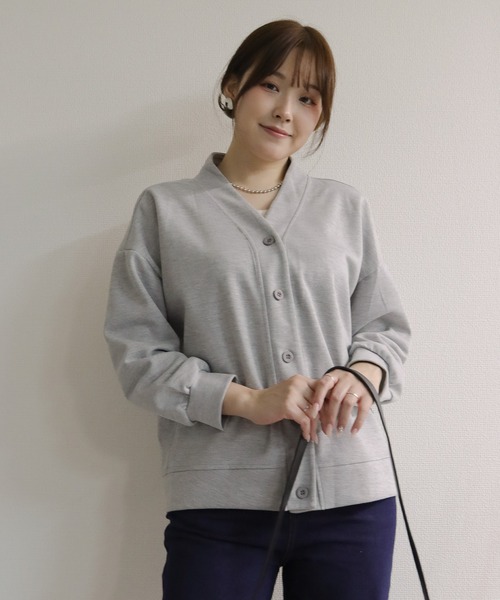 23区のカーディガン(前あき) ファンシーツィーディー ポケットデザイン カーディガン / 23区