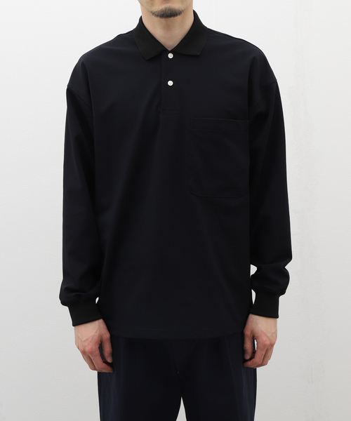 DAIWA PIER39（ダイワ ピア39） 長袖ポロシャツ SMALL ブラック メンズ