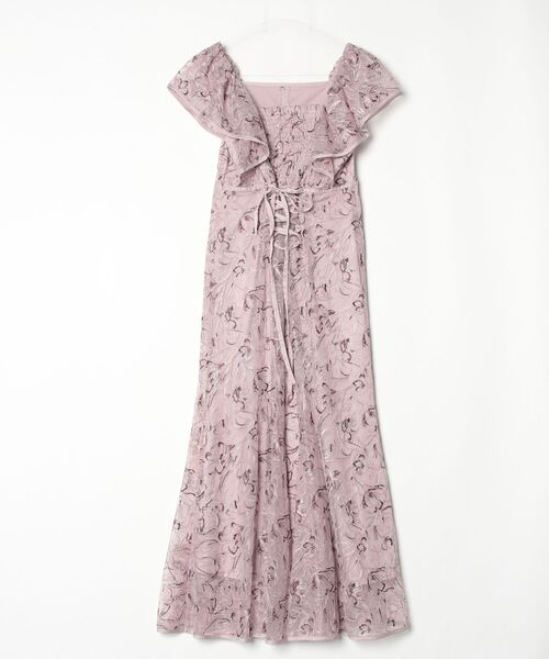 「dazzlin」 半袖ワンピース SMALL パープル レディースの画像