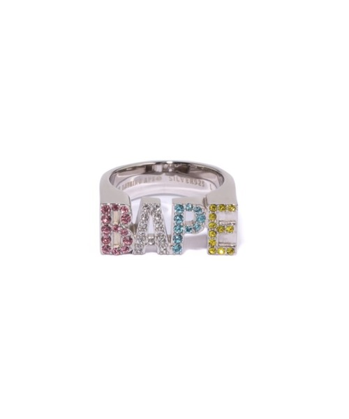 A BATHING APE（アベイシングエイプ） 指輪 リング BAPE LOGO RING W