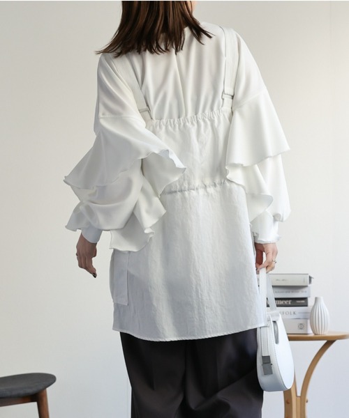 「ap retro」 ベスト FREE カーキ レディース_画像5