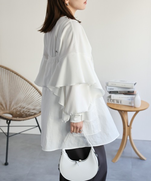 「ap retro」 ベスト FREE カーキ レディース_画像6