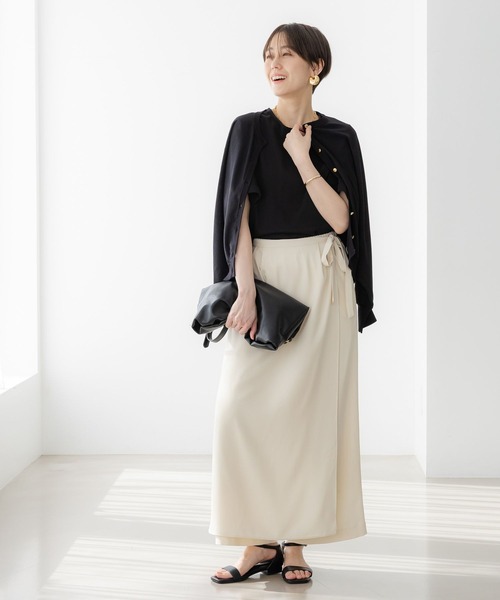 「Elura」 ニットカーディガン LARGE ネイビー レディース_画像2