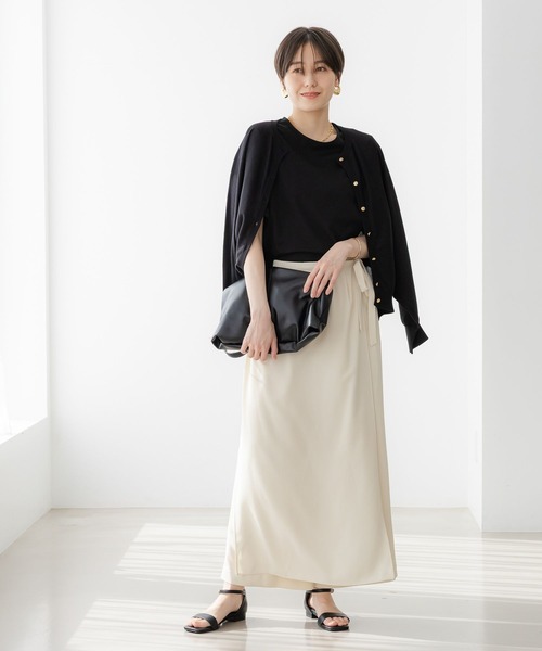 「Elura」 ニットカーディガン LARGE ネイビー レディース_画像4