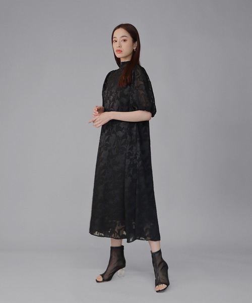 「J by blue」 半袖ワンピース MEDIUM モカ レディースの画像