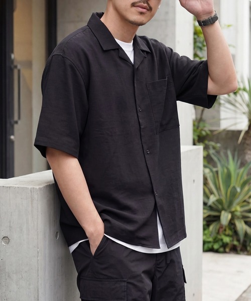 CLUB HAUS メンズ 半袖シャツ MAISON CLUB（メゾンクラブ） シャツ 半袖 「MAISON CLUB」Open Collar