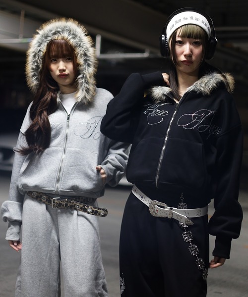 ATMARK パーカー 「フリーサイズ / UNISEX 」Radyラインストーン