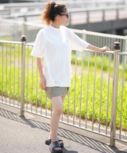 「Manhattan Portage」 半袖Tシャツ L ブラック×ホワイト レディース_画像7