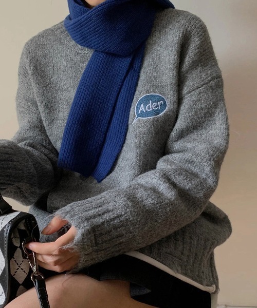 ニット セーター 刺繍入りデザインニット レディース : ZOZOTOWN Yahoo