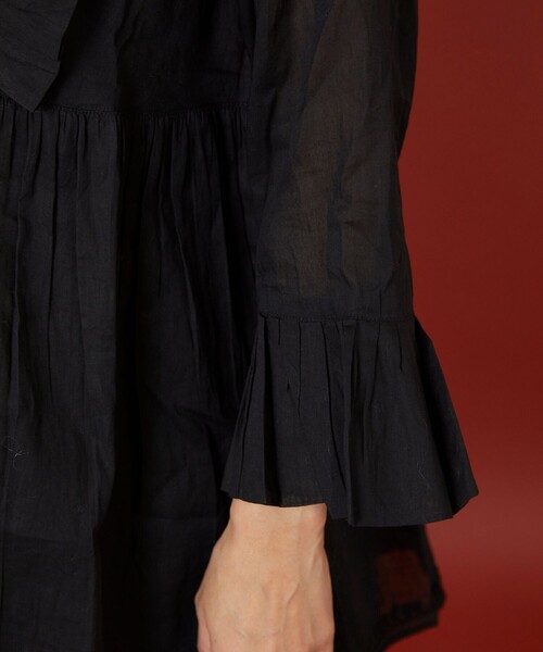 「Freada」 長袖ブラウス ONE SIZE ブラック レディース_画像7