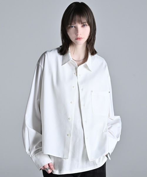 ADRER（アドラー） シャツ Cropped Regular Collar Silhouette Shirt