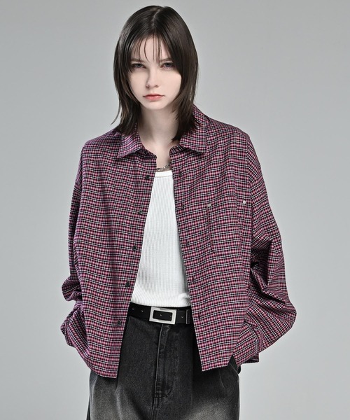ADRER（アドラー） シャツ Cropped Regular Collar Silhouette Shirt