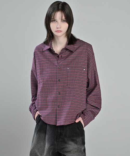 ADRER（アドラー） シャツ Cropped Regular Collar Silhouette Shirt