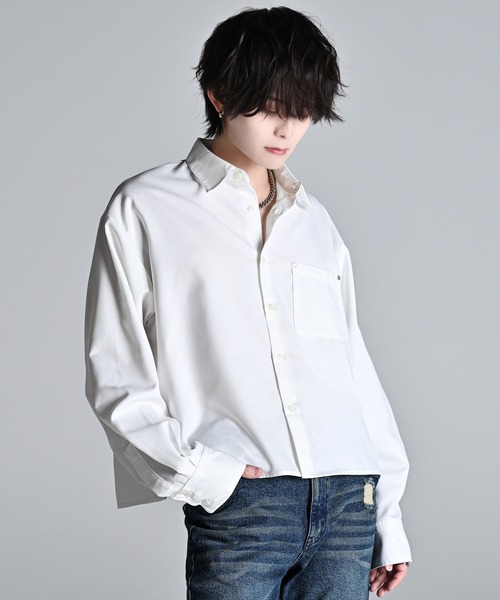 ADRER（アドラー） シャツ Cropped Regular Collar Silhouette Shirt