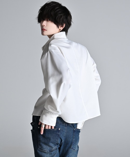 ADRER（アドラー） シャツ Cropped Regular Collar Silhouette Shirt