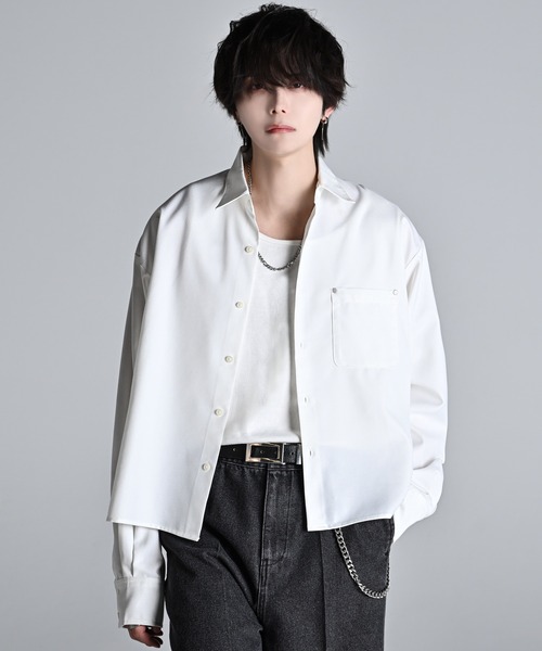 ADRER（アドラー） シャツ Cropped Regular Collar Silhouette Shirt