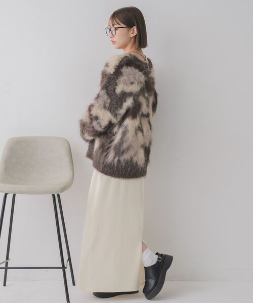 「RETRO GIRL」 長袖ニット FREE グレー レディース_画像9