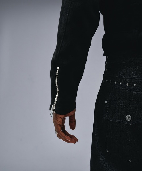 ANDER HUNK 革ジャン ライダース Faux Suede Riders Jacket / フェイク