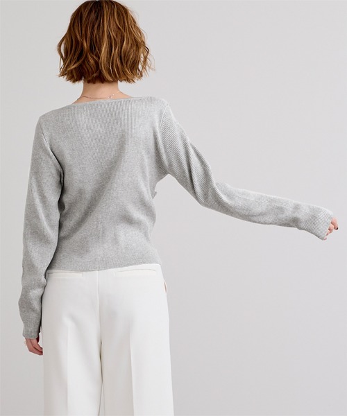 「ur's」 長袖ニット M ブラック レディース_画像4