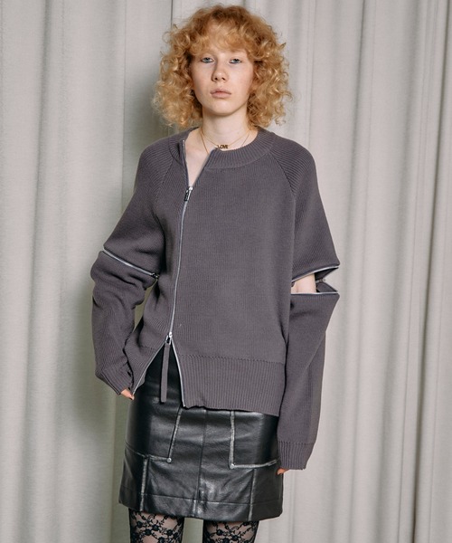 「MAISON SPECIAL」 長袖ニット M ブルー レディースの画像