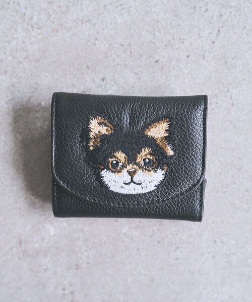 BEARDSLEY（ビアズリー） 財布 「本革」Dog刺繍ウォレット レディース