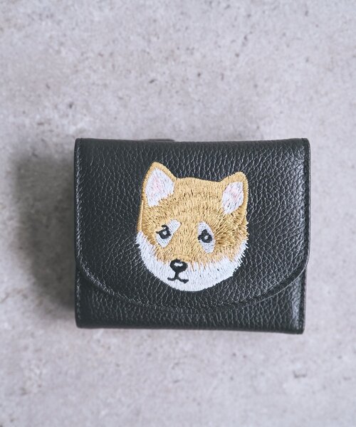 BEARDSLEY（ビアズリー） 財布 「本革」Dog刺繍ウォレット レディース