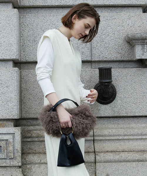 「LOWELL things」 ボストンバッグ フリー ライトグレー レディース_画像2