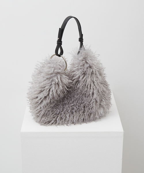 「LOWELL things」 ボストンバッグ フリー ライトグレー レディース_画像6