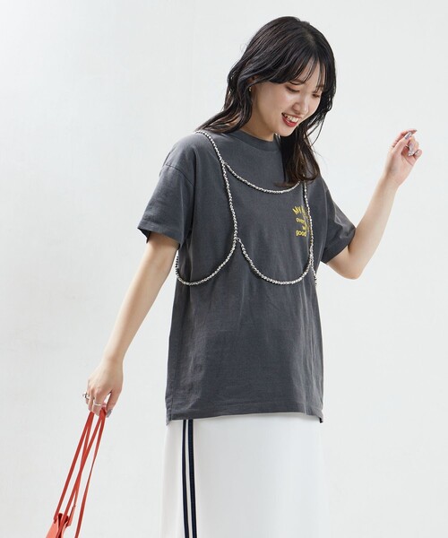 「FREAK'S STORE」 サスペンダー フリ- ホワイト レディース_画像6