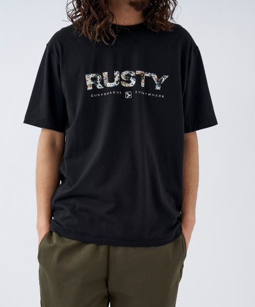 「RUSTY」 長袖Tシャツ MEDIUM ホワイト メンズ_画像4