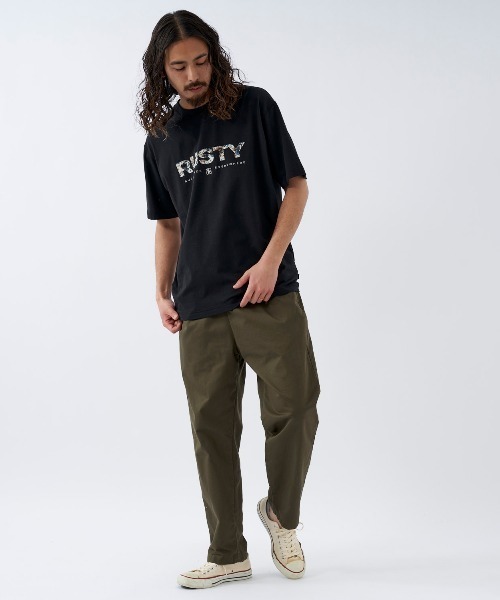 「RUSTY」 長袖Tシャツ MEDIUM ホワイト メンズ_画像8