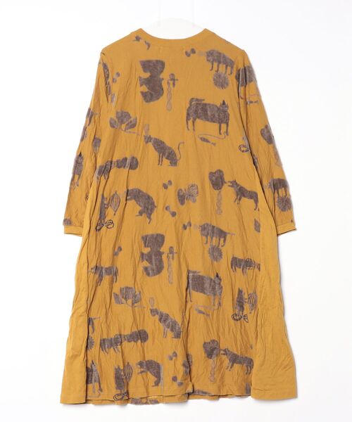 「SUPER HAKKA」 長袖ワンピース - イエロー レディース_画像2