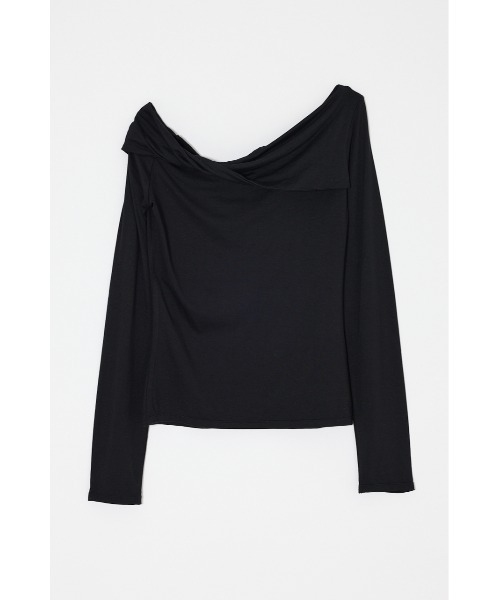 MOUSSY（マウジー） tシャツ ASYMMETRY TWIST NECK トップス