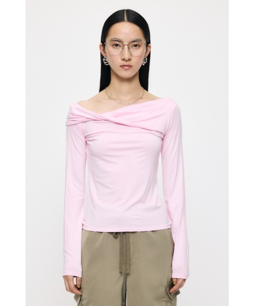 MOUSSY マウジー　ASYMMETRY トップス　アシメトリートップス MOUSSY（マウジー） ニット セーター 「新色登場」ASYMMETRY トップス