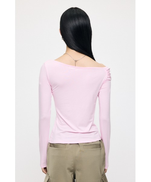 MOUSSY マウジー　ASYMMETRY トップス　アシメトリートップス MOUSSY（マウジー） ニット セーター 「新色登場」ASYMMETRY トップス