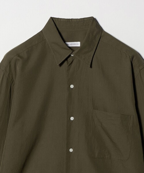 シャツ 「KAPTAIN SUNSHINE」 CTN-SLK STRIPE REGULAR COLLAR SHIRT/シャツ メンズの画像