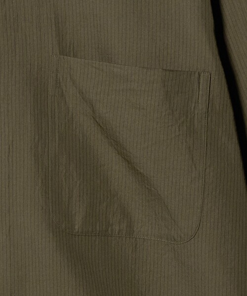 シャツ 「KAPTAIN SUNSHINE」 CTN-SLK STRIPE REGULAR COLLAR SHIRT/シャツ メンズの画像