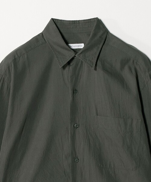 シャツ 「KAPTAIN SUNSHINE」 CTN-SLK STRIPE REGULAR COLLAR SHIRT/シャツ メンズの画像
