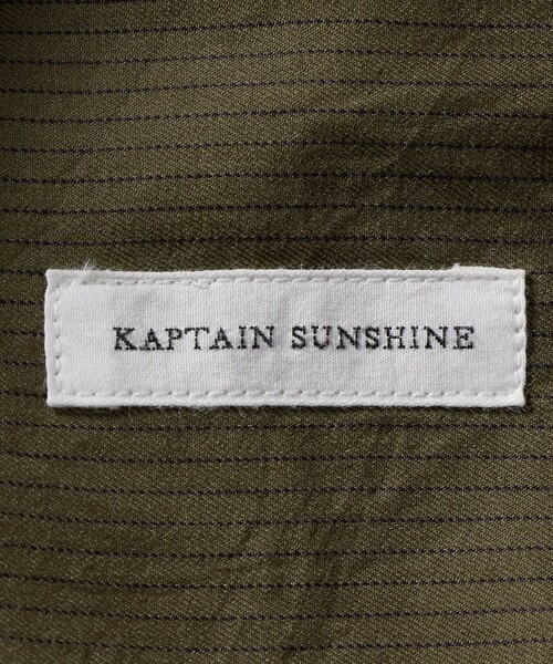 シャツ 「KAPTAIN SUNSHINE」 CTN-SLK STRIPE REGULAR COLLAR SHIRT/シャツ メンズの画像