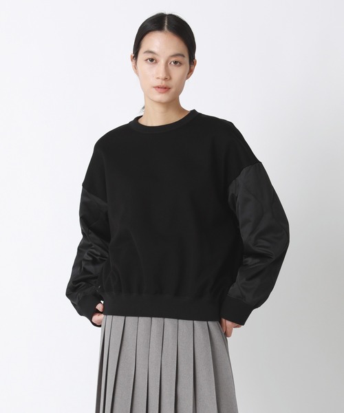 「ZUCCa」 スウェットカットソー M size ブラック レディースの画像