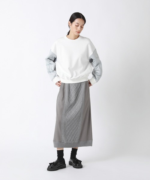 「ZUCCa」 スウェットカットソー M size ブラック レディースの画像