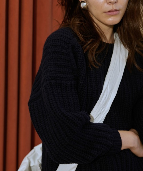 「Whim Gazette」 長袖ニット FREE ベージュ レディース_画像2
