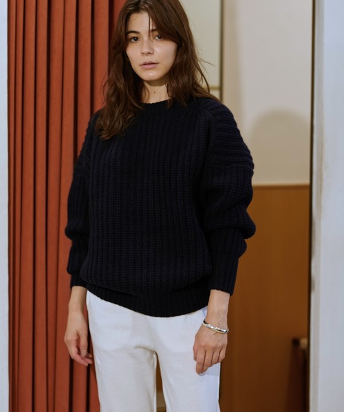 「Whim Gazette」 長袖ニット FREE ベージュ レディース_画像7