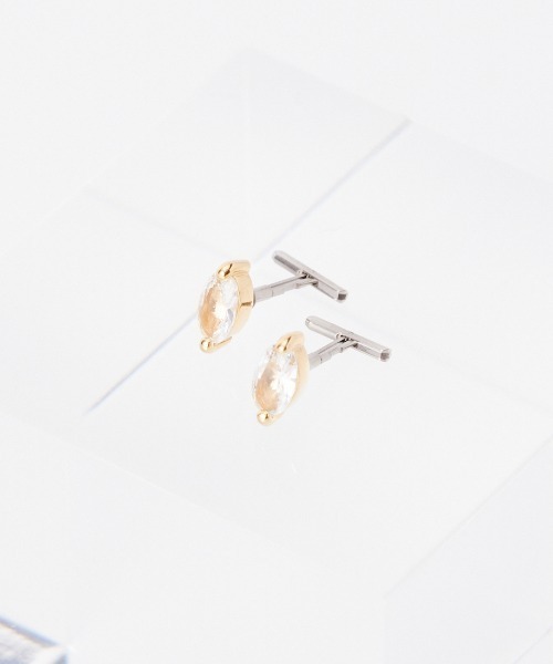 BAQLESS（バックレス） ピアス HONESTY LEAF WHITE ピアス レディース