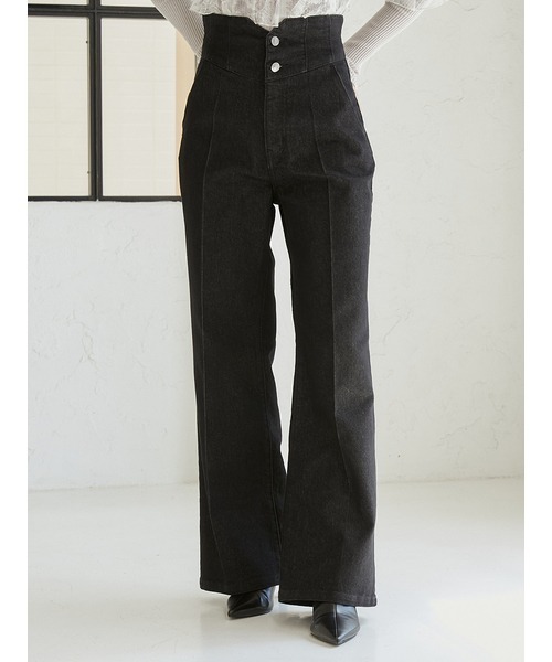 「SNIDEL」 デニムパンツ 1 ブルー レディース_5