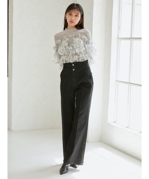 「SNIDEL」 デニムパンツ 1 ブルー レディース_13