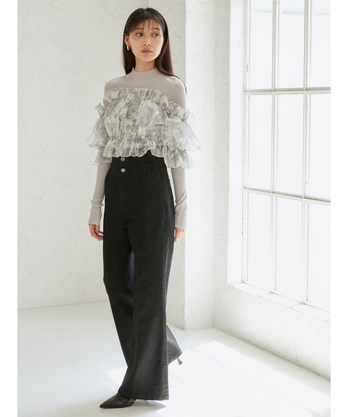 「SNIDEL」 デニムパンツ 1 ブルー レディース_14