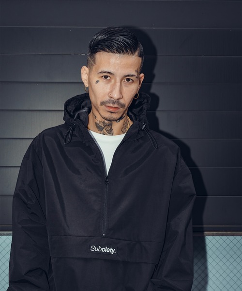 「Subciety」 ナイロンブルゾン LARGE ブラック メンズ_画像6