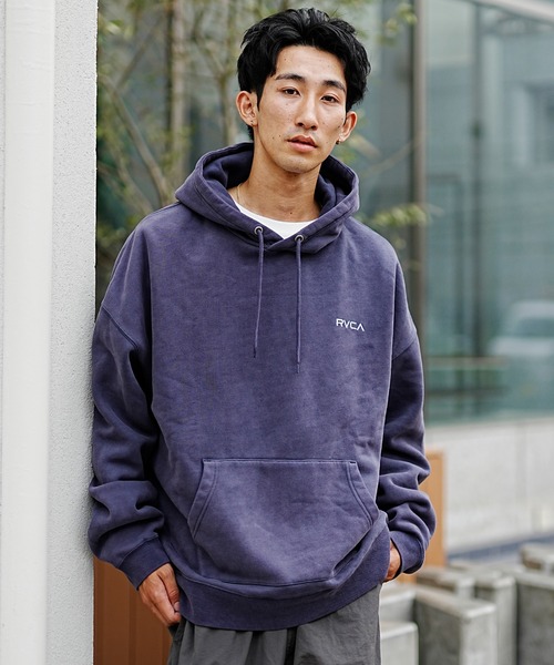 「RVCA」 プルオーバーパーカー S ブラック メンズ_画像4