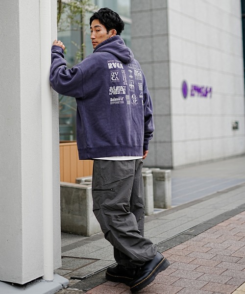 「RVCA」 プルオーバーパーカー S ブラック メンズ_画像8